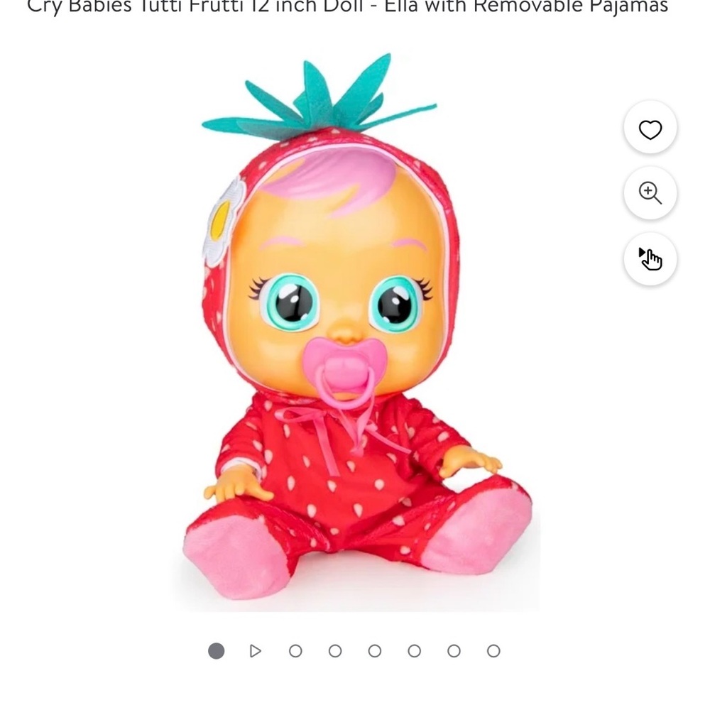 Cry Babies Tutti Frutti Doll - Strawberry Red